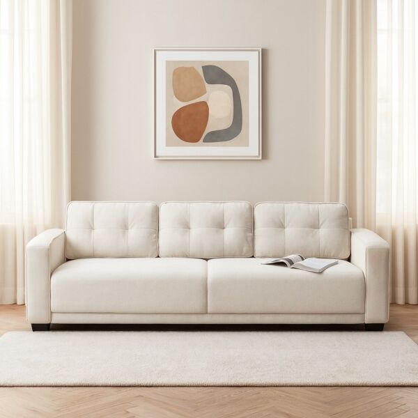 كنبة روشينا - 4 مقاعد 250 سم - اوف وايت