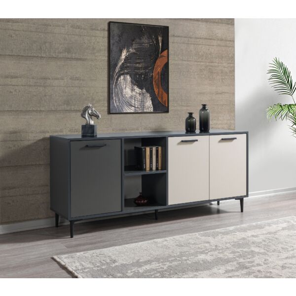 طاولة بوفيه لينتون إلم كوڤ - رمادي