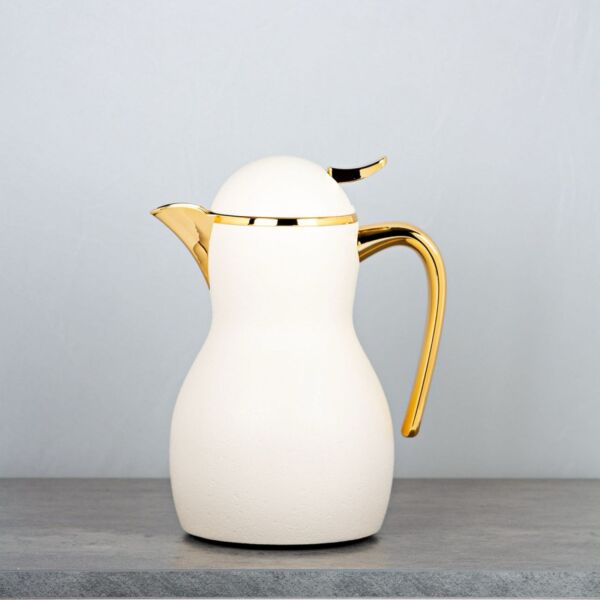 ترمس شاي سكري وذهبي 350 مل