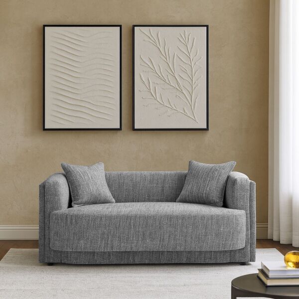 كنبة ثنائية لكجورا- رمادي