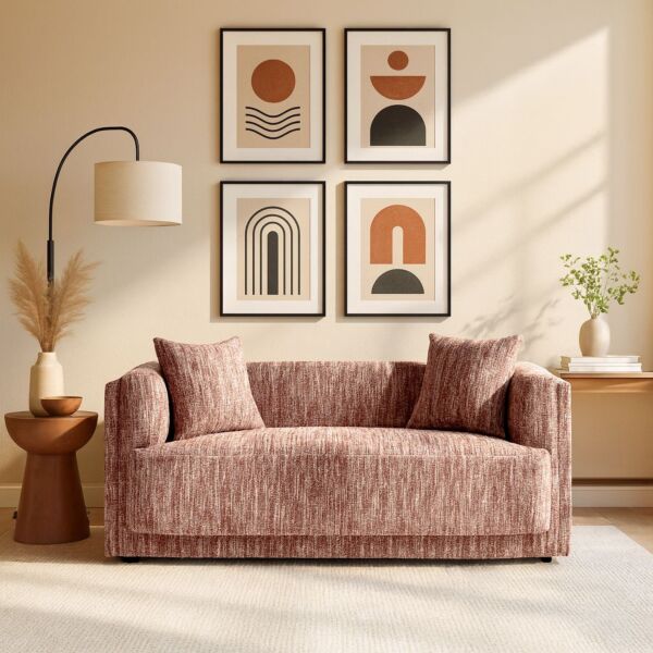 كنبة ثنائية لكجورا- بني