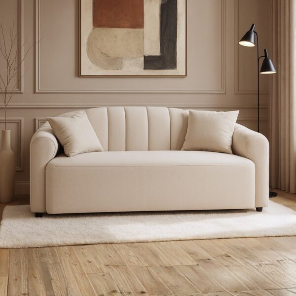 كنبة انفلور - 2 مقعد - بيج