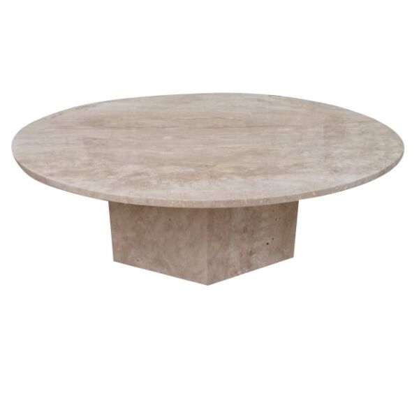 طاولة قهوة مودرن رخام ترافنتينو