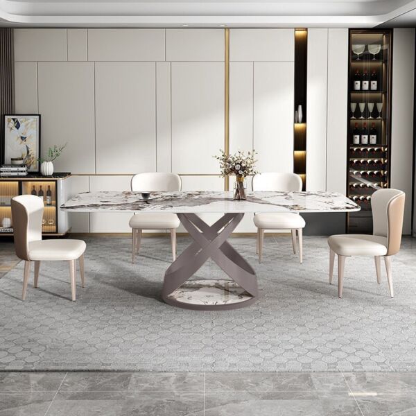 طاولة طعام بدون كراسي سانا - ابيض