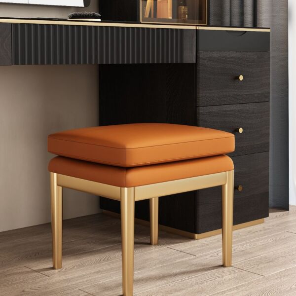 مقعد طاولة تزيين جاكو - برتقالي وذهبي