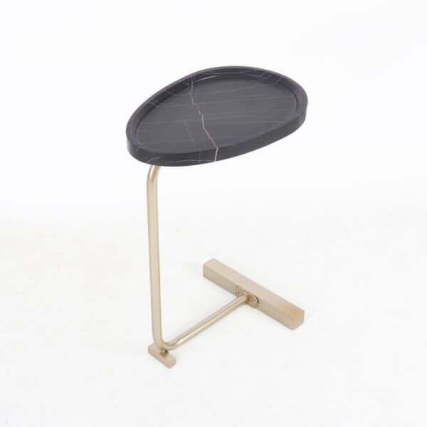 طاولة جانبية فلاب - ذهبي واسود
