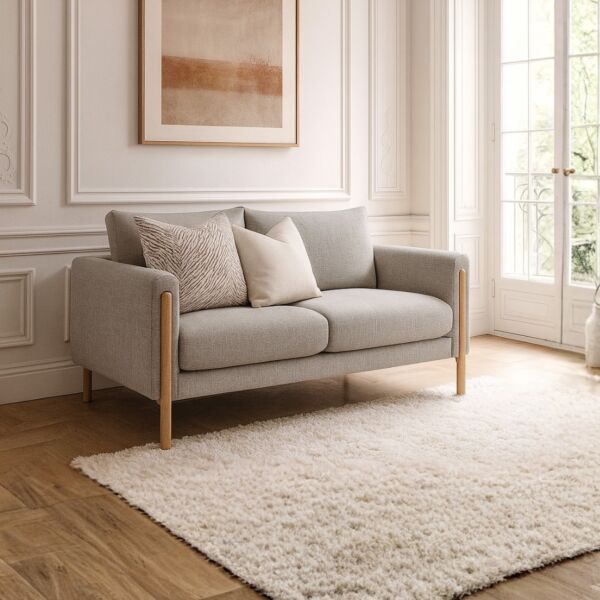 كنبة ثنائية ميلان - رمادي