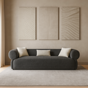 كنبة ثلاثية آريا - اسود