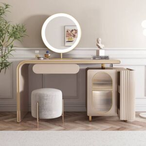 طاولة تزيين أمانتي ذات اللمسات الجذابة لغرفة نوم مودرن