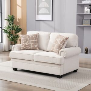 كنبة قماش مقعدين مع وسادتين من أشتون إن إكس تي