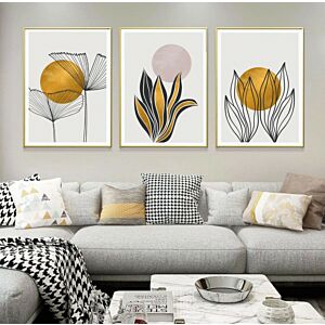 طقم من 3 لوحات مودرن سيرا