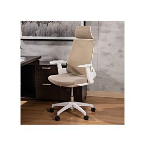 كرسي مكتب ظهر عالي بروجست   بيج