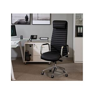 كرسي مكتب ظهر مرتفع أسود سبوليتو