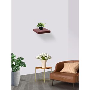 رف حائط مصنوع من الخشب بني فاتح 25  سم رومات