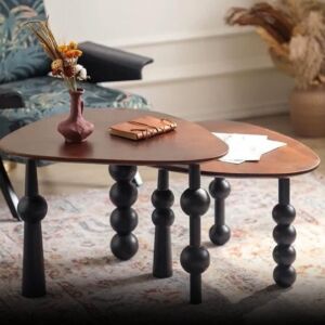 طقم طاولات قهوة قطعتين