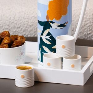 طقم فنجان قهوة من هيْدا 6 قطع