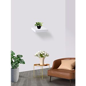 رف حائط مصنوع من الخشب أبيض  25 سم شانيل 