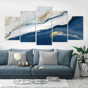 لوحه جدارية كانفس اوشن - مقسمة - 5 قطع