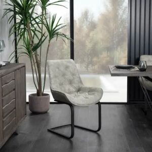 مقعد كرسى طعام تايمي - رمادي فاتح