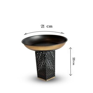 وعاء تقديم بقاعدة ريفيل - اليجانس اسود - صغير