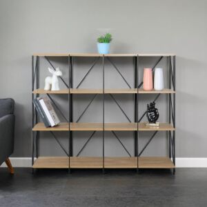 وحدة رفوف ميا خشب ماليزي 4 ادوار  متعددة الإستخدام خشبي