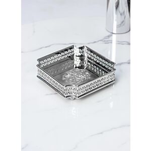 صحن تقديم برانكا حجم كبير - فضي