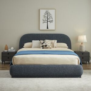 سرير كينغ 180×200 سم ستيف - رمادي