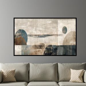 لوحة جدارية فنية مودرن سيران 80x120 سم - برواز أسود