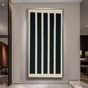 لوحة جدارية فنية بيركن 100x200 سم - برواز اسود