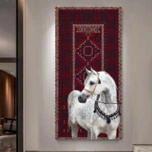 لوحة جدارية كانفاس خيل اصيل 160x90 سم - بدون برواز