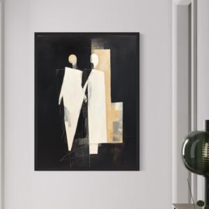 لوحة جدارية فنية سكوز 80x120 سم - برواز اسود