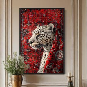 لوحة جدارية فنية تانجو 100x200 سم - برواز اسود