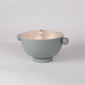 وعاء تقديم صغير مع غطاء إيتاليكا - رمادي