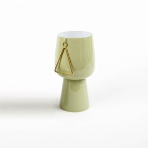 وعاء تقديم حجم كبير من أزهى - اخضر وذهبي