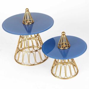 حامل كيك حجم صغير من ستيفنسون - ازرق