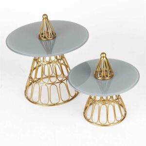 حامل كيك حجم كبير من ستيفنسون - رمادي