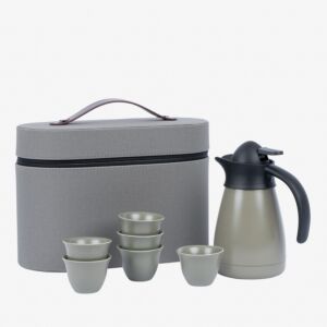 طقم حقيبة قهوة سعودية السفر من اورورا - 8 قطع - متعدد الالوان