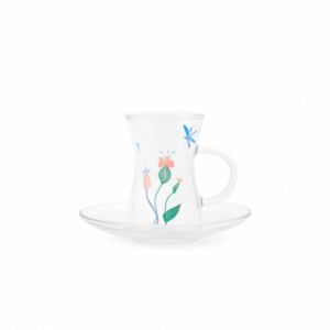 طقم كاسات شاي من بيلينا - 6 قطع - متعدد الالوان