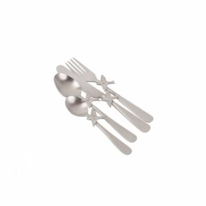 طقم أدوات مائدة 4 قطع من آريا - فضي