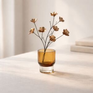 فازة ميرا زجاج - بني فاتح