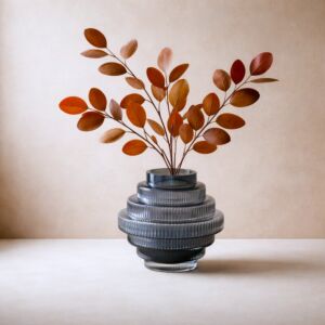 فازة حجم كبير لوميرا - اسود ورمادي