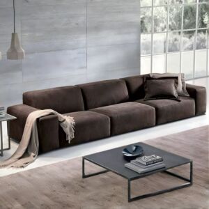 كنبة روفا 3 مقاعد - بني