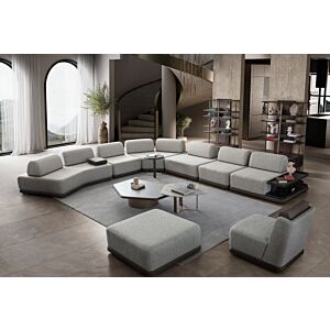 كنب زاوية سيرين - رمادي