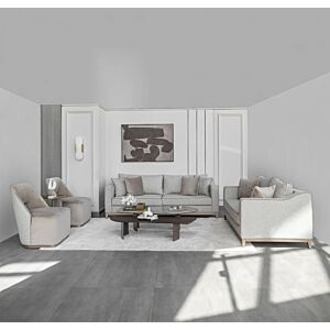 طقم كنب كومو - رمادي