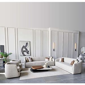 طقم كنب كابري - كريمي