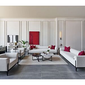 طقم كنب جبريال - بيج واحمر