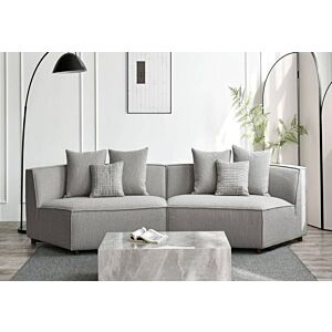 كنبة لارنو - 3 مقاعد - رمادي