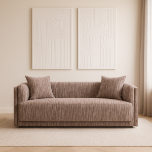 كنبة ثنائية شومان - بني