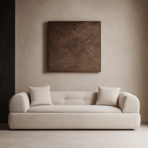 كنبة ثلاثية مورجن - بيج فاتح