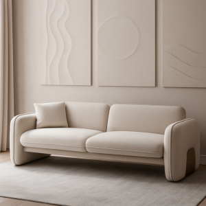 كنبة ثلاثي بونو - بيج وذهبي